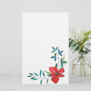Blume der Aquarellkunst Briefpapier