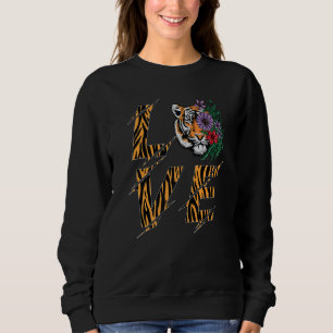 Blume der bengalischen Tiger-Liebe Sweatshirt