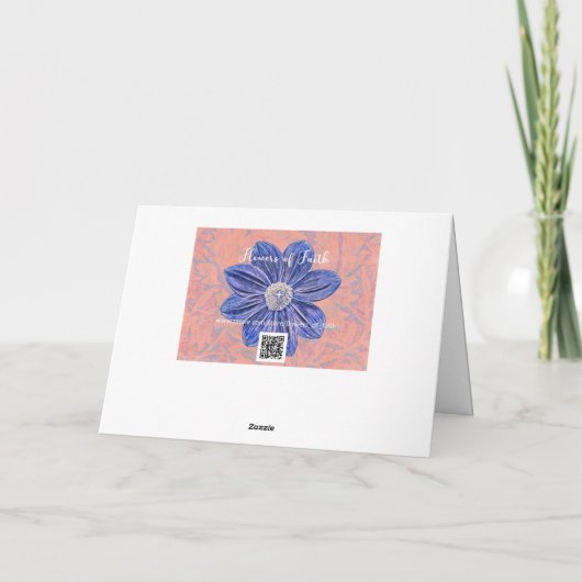 Blume der Bibelkarte des Glaubens Mums Karte (Rückseite)