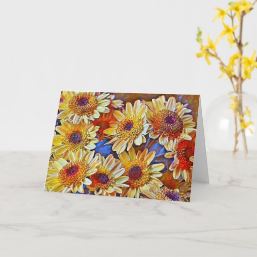 Blume der Bibelkarte des Glaubens Mums Karte (Gelbe Blume)