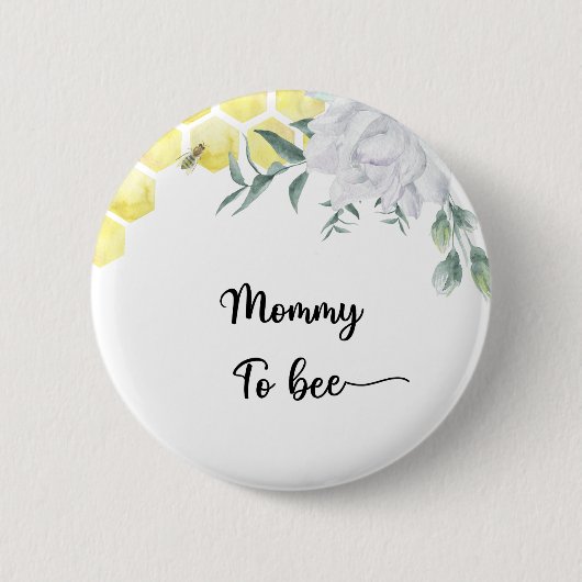 Blume der Biene. werdende Mutter Button (Vorderseite)