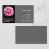 Blume der Black Side Band - Rosa Kamelie Visitenkarte (Vorne/Hinten)