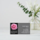 Blume der Black Side Band - Rosa Kamelie Visitenkarte (Stehend Vorderseite)