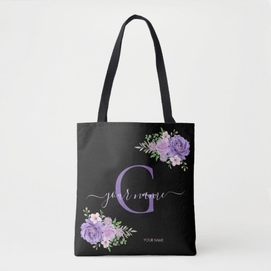 Blume der blauen Rose, Modernes Minimalistisches E Tasche (Vorderseite)