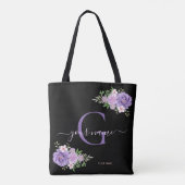 Blume der blauen Rose, Modernes Minimalistisches E Tasche (Rückseite)