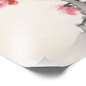 Blume der Bloomin-Zweige Fotodruck (Ecke)