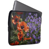 Blume der blorfarbenen Orangenpfeife Laptopschutzhülle (Vorne Rechts)