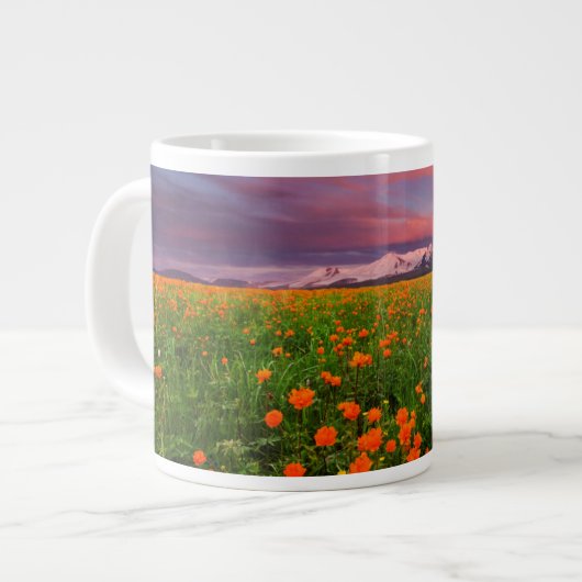 Blume der Blume Jumbo-Tasse (Vorderseite Links)