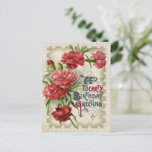 Blume der Blume Postkarte (Stehend Vorderseite)