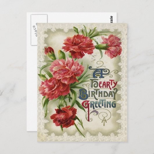 Blume der Blume Postkarte (Vorne/Hinten)