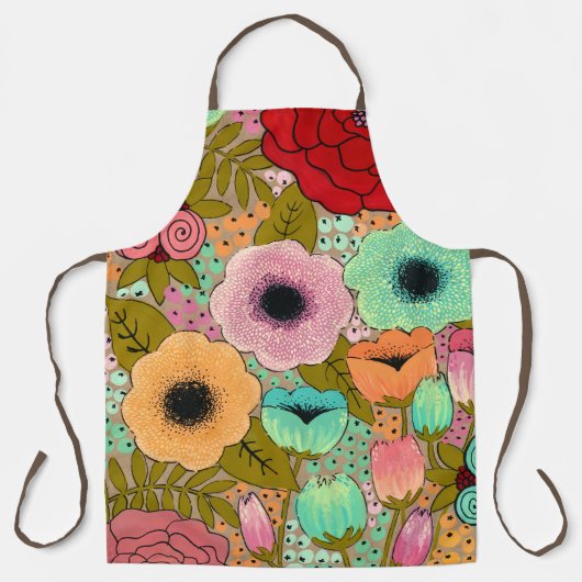 Blume der Blumenmalerei Künstler Pip Gerard Schürze (Vorderseite)