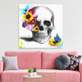 Blume der Blumenmousine Leinwanddruck (Insitu (Wohnzimmer))