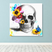 Blume der Blumenmousine Leinwanddruck (Insitu (Holzboden))