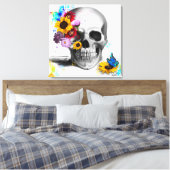 Blume der Blumenmousine Leinwanddruck (Insitu (Schlafzimmer))