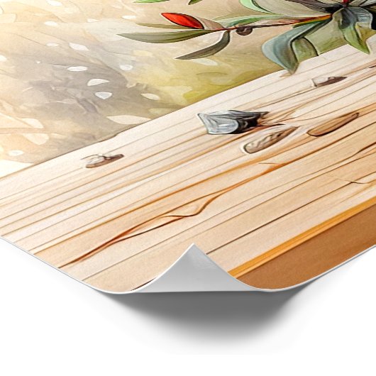 Blume der Blüte Poster (Ecke)