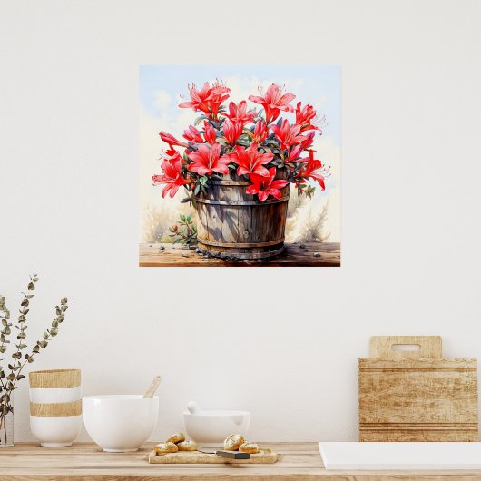 Blume der Blüte Poster (Küche)