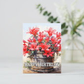 Blume der Blüte Postkarte (Stehend Vorderseite)