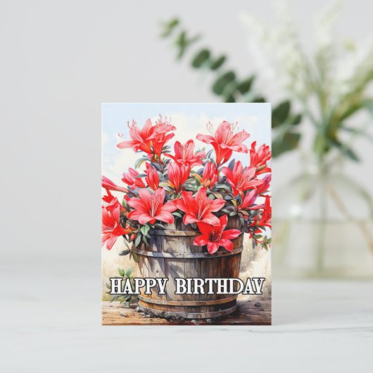 Blume der Blüte Postkarte (Stehend Vorderseite)