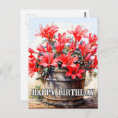 Blume der Blüte Postkarte (Vorne/Hinten)