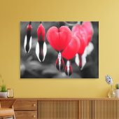 Blume der Blutungen im Herzen: Roter Farbschlag Leinwanddruck (Insitu (Wohnzimmer))