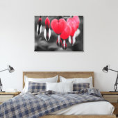 Blume der Blutungen im Herzen: Roter Farbschlag Leinwanddruck (Insitu (Schlafzimmer))
