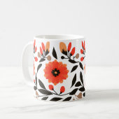 Blume der Boho-Freiheit Kaffeetasse (Vorderseite Links)