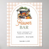 Blume der Brautschuhe vom Markt frisch Poster (Vorne)