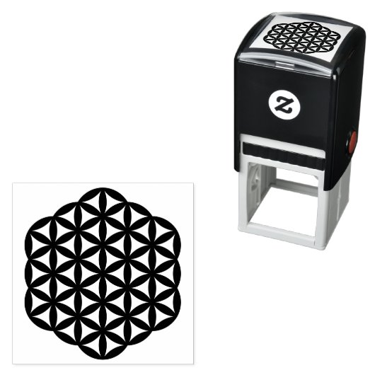 Blume der Briefmarke des Lebens Permastempel (Beispiel)