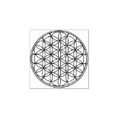 Blume der Briefmarke Gummistempel (Prägung)