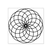 Blume der Briefmarke von Altkautschuk Gummistempel (Prägung)