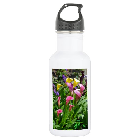 Blume der Calla Lilie Edelstahlflasche (Vorderseite)