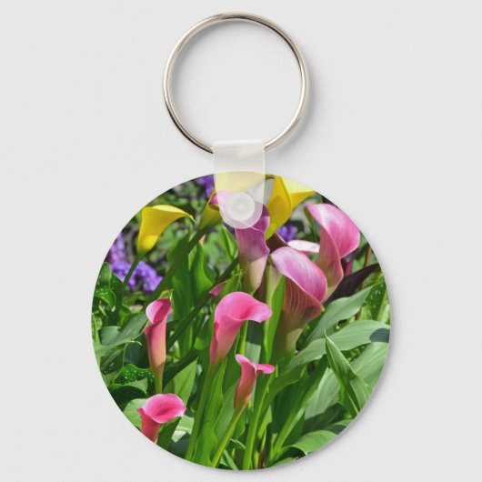 Blume der Calla Lilie Schlüsselanhänger (Vorderseite)