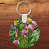 Blume der Calla Lilie Schlüsselanhänger (Vorderseite)
