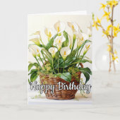 Blume der Calla Lily blühen Karte (Gelbe Blume)