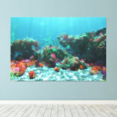 Blume der Canvas Leinwanddruck (Insitu (Holzboden))