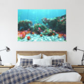 Blume der Canvas Leinwanddruck (Insitu (Schlafzimmer))