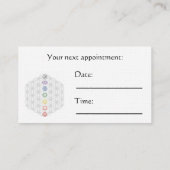 Blume der Chakra-Goddess-Terminkarte Terminkarte (Rückseite)