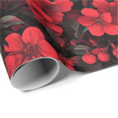 Blume der coolen Rose Naturschutzpapier Geschenkpapier (Rolleneckpunkt)