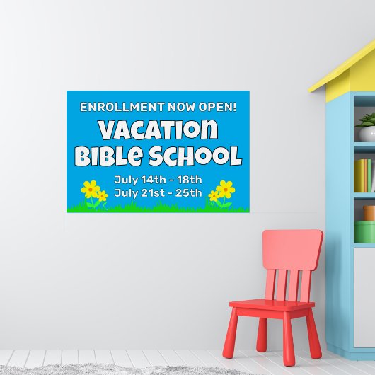 Blume der Custom Vacation Bible School Poster (Kinderzimmer 1)