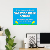 Blume der Custom Vacation Bible School Poster (Heimbüro)