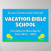 Blume der Custom Vacation Bible School Poster (Vorne)