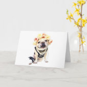 Blume der Dellalafrench Note Card Karte (Gelbe Blume)