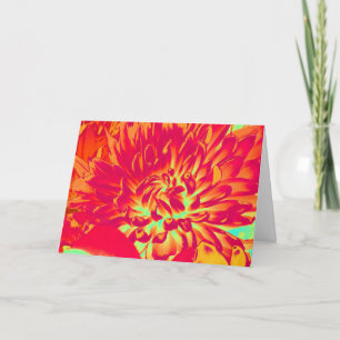 Blume der digitalen Kunst zum Geburtstag Karte