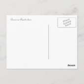 Blume der Dominikanischen Republik Postkarte (Rückseite)