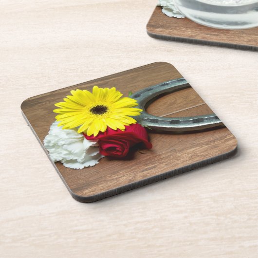 Blume der Dreifachkrone Getränkeuntersetzer (Linke Seite)