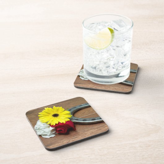 Blume der Dreifachkrone Getränkeuntersetzer (Rechte Seite)