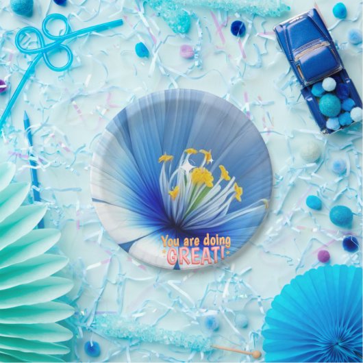 Blume der Druckplatte Pappteller (Party)