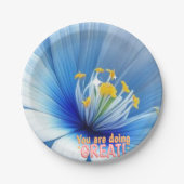 Blume der Druckplatte Pappteller (Vorderseite)