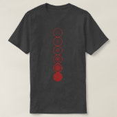 Blume der Evolution Heilige Geometrie Rot T-Shirt (Design vorne)