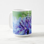 Blume der Faith Jude Blue Blume Tasse (Vorderseite Links)